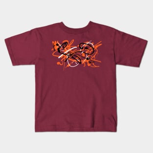 Abstract Painting Art - Tribal Style Design Kids T-Shirt